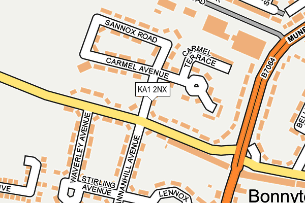 KA1 2NX map - OS OpenMap – Local (Ordnance Survey)