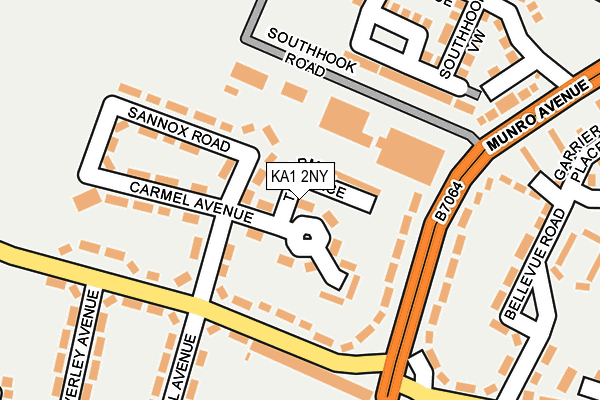 KA1 2NY map - OS OpenMap – Local (Ordnance Survey)