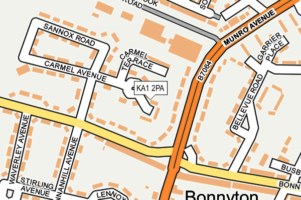 KA1 2PA map - OS OpenMap – Local (Ordnance Survey)