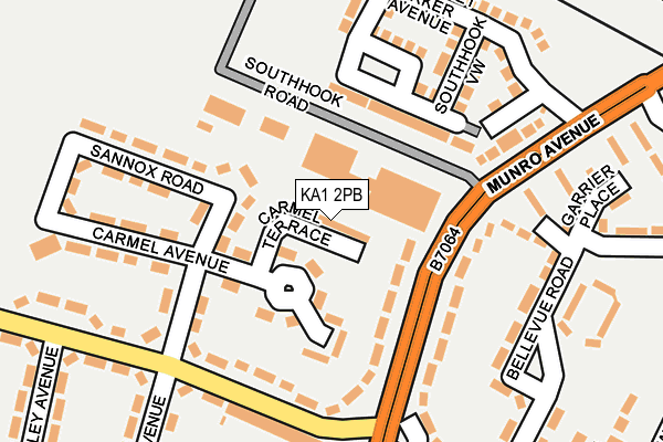 KA1 2PB map - OS OpenMap – Local (Ordnance Survey)