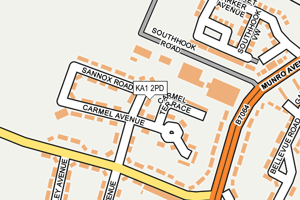 KA1 2PD map - OS OpenMap – Local (Ordnance Survey)