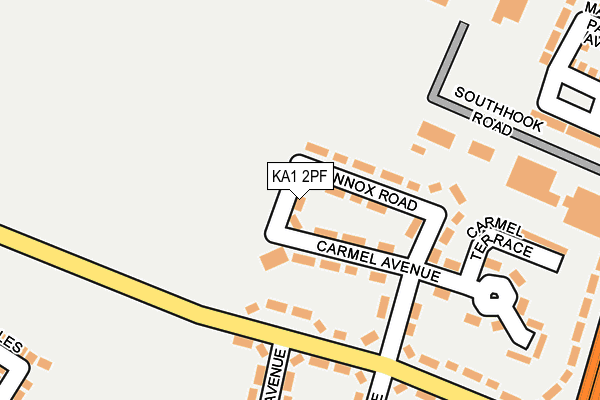 KA1 2PF map - OS OpenMap – Local (Ordnance Survey)