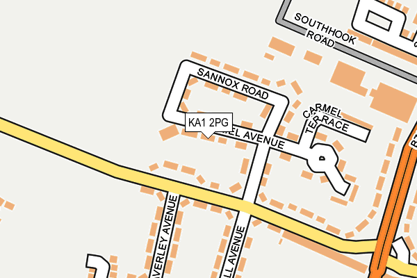 KA1 2PG map - OS OpenMap – Local (Ordnance Survey)