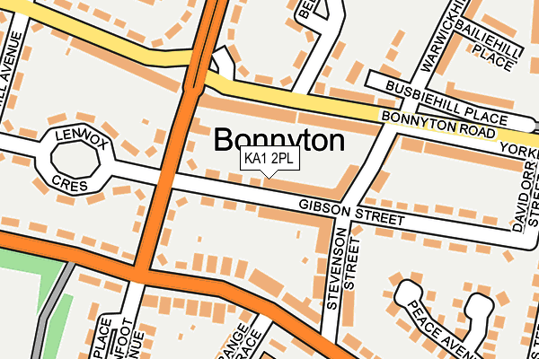 KA1 2PL map - OS OpenMap – Local (Ordnance Survey)