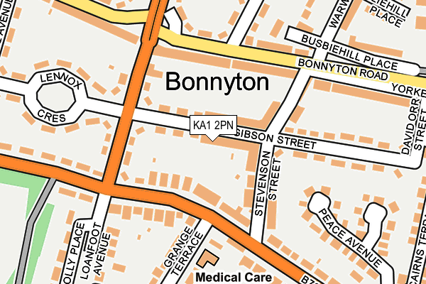 KA1 2PN map - OS OpenMap – Local (Ordnance Survey)