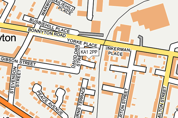 KA1 2PP map - OS OpenMap – Local (Ordnance Survey)