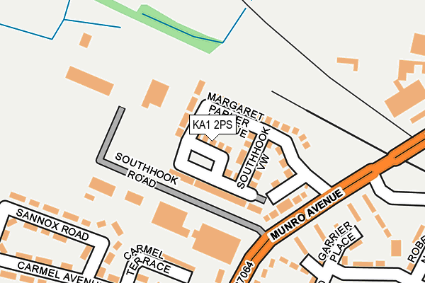 KA1 2PS map - OS OpenMap – Local (Ordnance Survey)