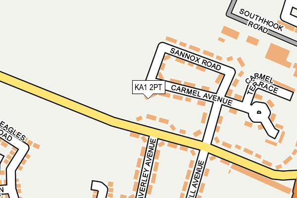 KA1 2PT map - OS OpenMap – Local (Ordnance Survey)