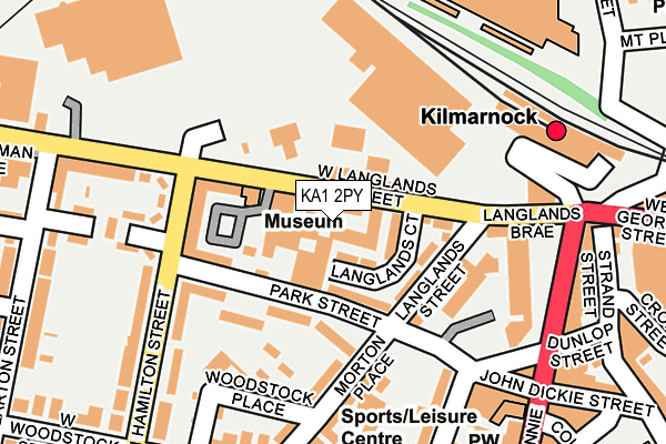 KA1 2PY map - OS OpenMap – Local (Ordnance Survey)