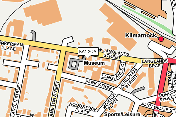 KA1 2QA map - OS OpenMap – Local (Ordnance Survey)