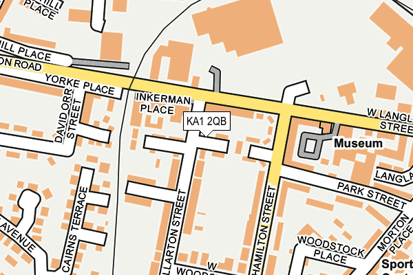 KA1 2QB map - OS OpenMap – Local (Ordnance Survey)