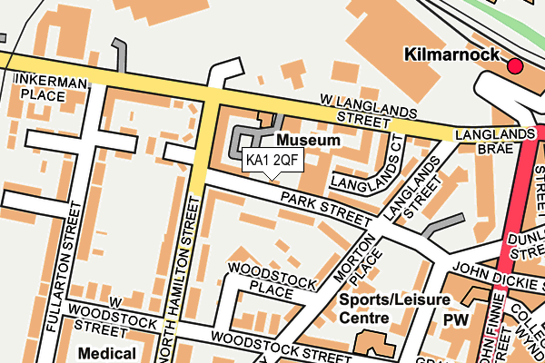 KA1 2QF map - OS OpenMap – Local (Ordnance Survey)