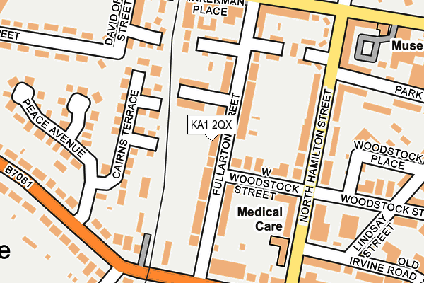 KA1 2QX map - OS OpenMap – Local (Ordnance Survey)