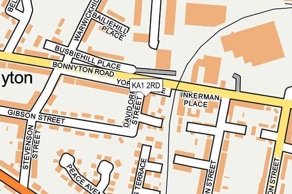 KA1 2RD map - OS OpenMap – Local (Ordnance Survey)