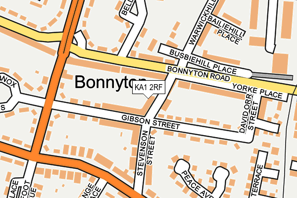 KA1 2RF map - OS OpenMap – Local (Ordnance Survey)