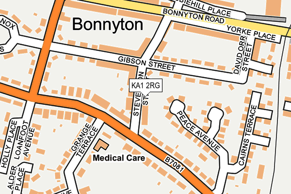 KA1 2RG map - OS OpenMap – Local (Ordnance Survey)