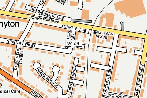 KA1 2RH map - OS OpenMap – Local (Ordnance Survey)