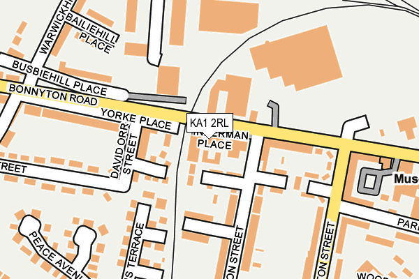 KA1 2RL map - OS OpenMap – Local (Ordnance Survey)