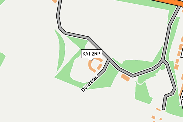 KA1 2RP map - OS OpenMap – Local (Ordnance Survey)