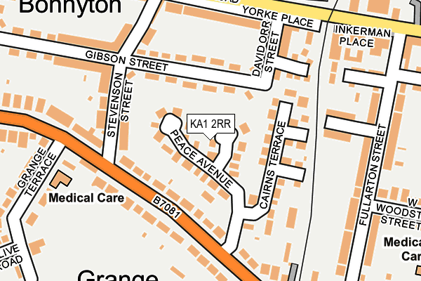 KA1 2RR map - OS OpenMap – Local (Ordnance Survey)