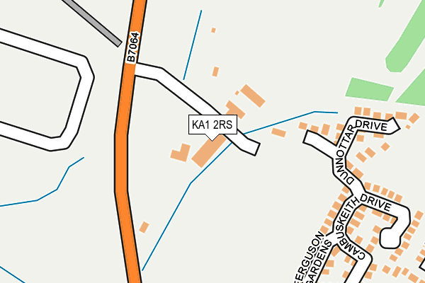 KA1 2RS map - OS OpenMap – Local (Ordnance Survey)