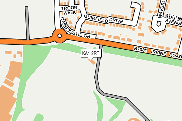 KA1 2RT map - OS OpenMap – Local (Ordnance Survey)