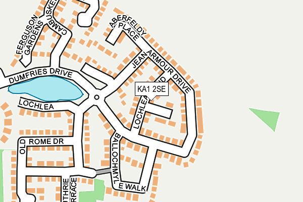 KA1 2SE map - OS OpenMap – Local (Ordnance Survey)
