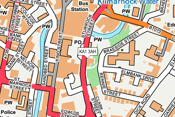 KA1 3AH map - OS OpenMap – Local (Ordnance Survey)