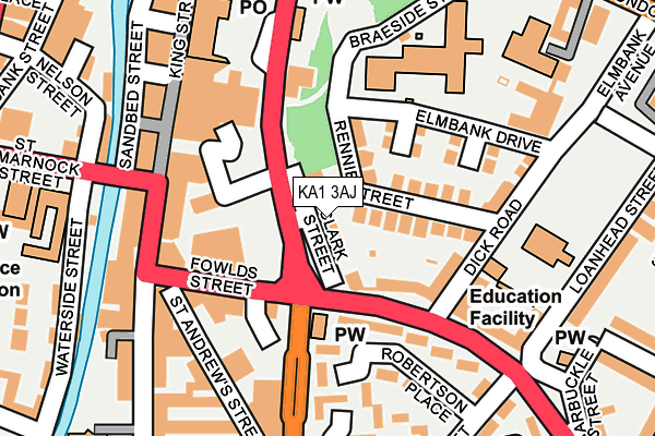 KA1 3AJ map - OS OpenMap – Local (Ordnance Survey)