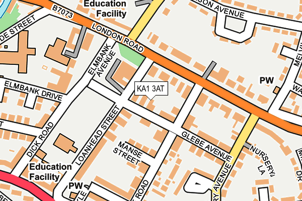 KA1 3AT map - OS OpenMap – Local (Ordnance Survey)