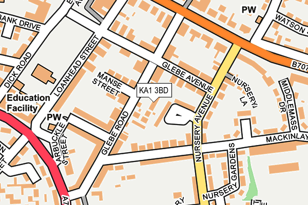 KA1 3BD map - OS OpenMap – Local (Ordnance Survey)