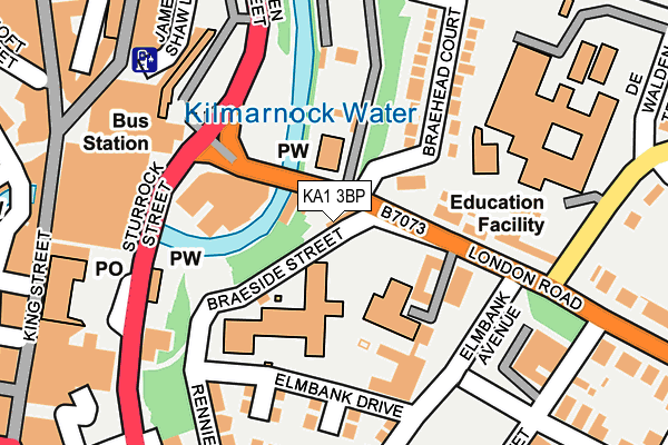 KA1 3BP map - OS OpenMap – Local (Ordnance Survey)