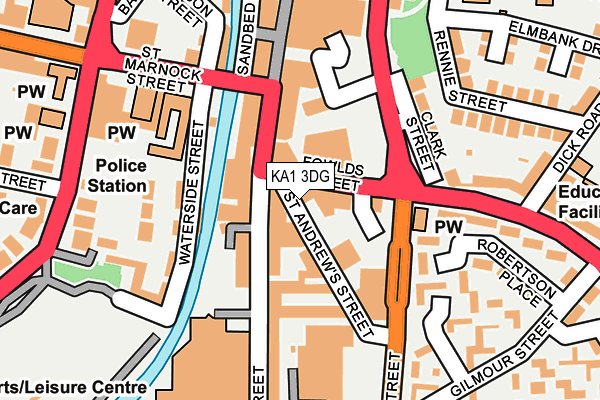 KA1 3DG map - OS OpenMap – Local (Ordnance Survey)