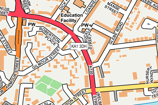 KA1 3DH map - OS OpenMap – Local (Ordnance Survey)