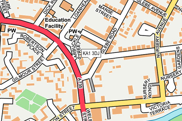 KA1 3DJ map - OS OpenMap – Local (Ordnance Survey)