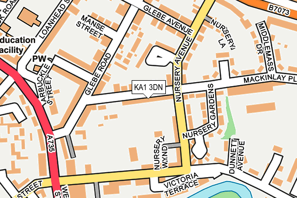 KA1 3DN map - OS OpenMap – Local (Ordnance Survey)