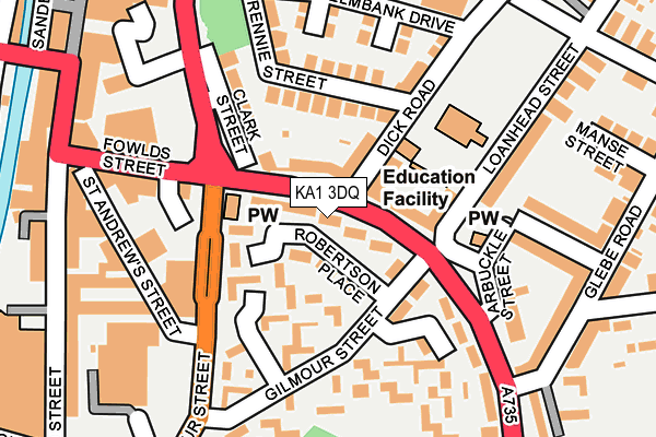 KA1 3DQ map - OS OpenMap – Local (Ordnance Survey)