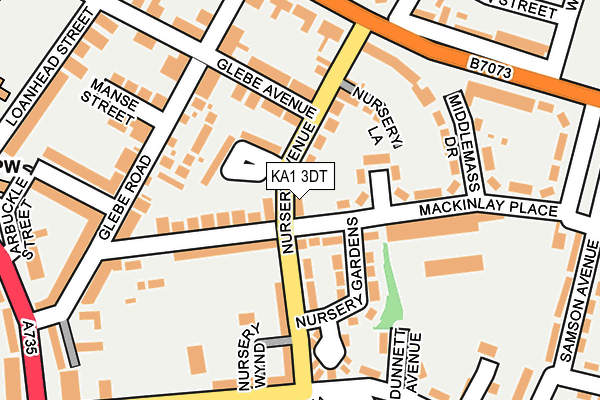 KA1 3DT map - OS OpenMap – Local (Ordnance Survey)