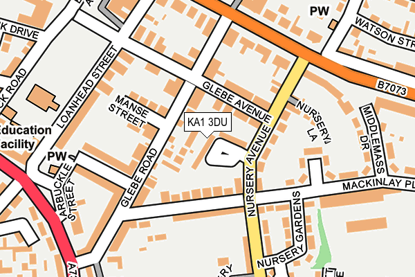 KA1 3DU map - OS OpenMap – Local (Ordnance Survey)