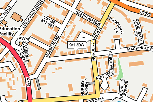 KA1 3DW map - OS OpenMap – Local (Ordnance Survey)
