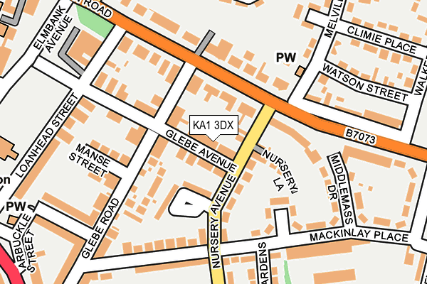 KA1 3DX map - OS OpenMap – Local (Ordnance Survey)