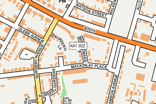 KA1 3DZ map - OS OpenMap – Local (Ordnance Survey)