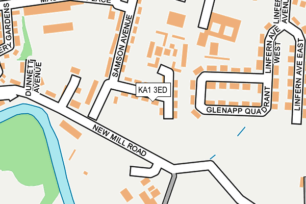 KA1 3ED map - OS OpenMap – Local (Ordnance Survey)