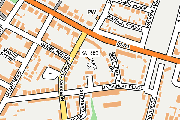 KA1 3EG map - OS OpenMap – Local (Ordnance Survey)