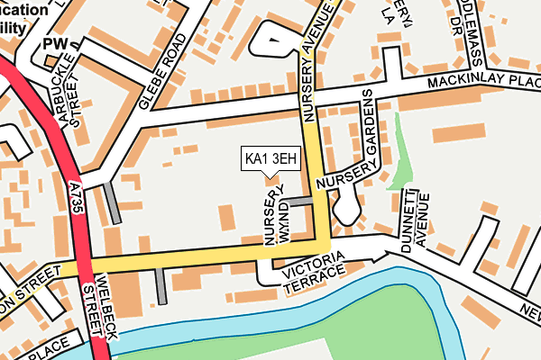 KA1 3EH map - OS OpenMap – Local (Ordnance Survey)
