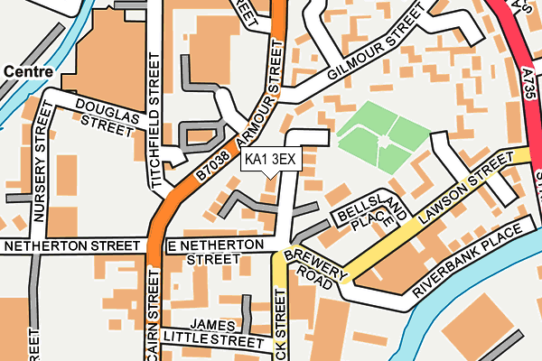 KA1 3EX map - OS OpenMap – Local (Ordnance Survey)