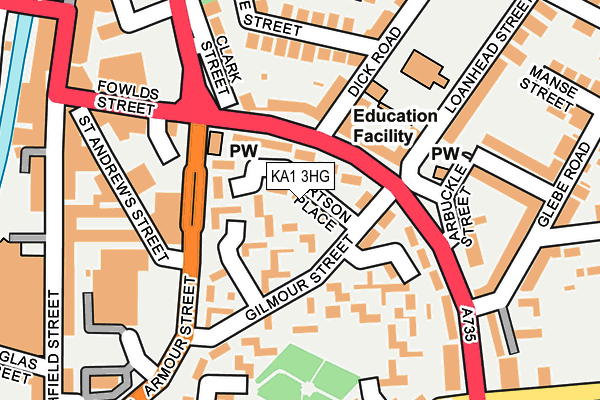 KA1 3HG map - OS OpenMap – Local (Ordnance Survey)