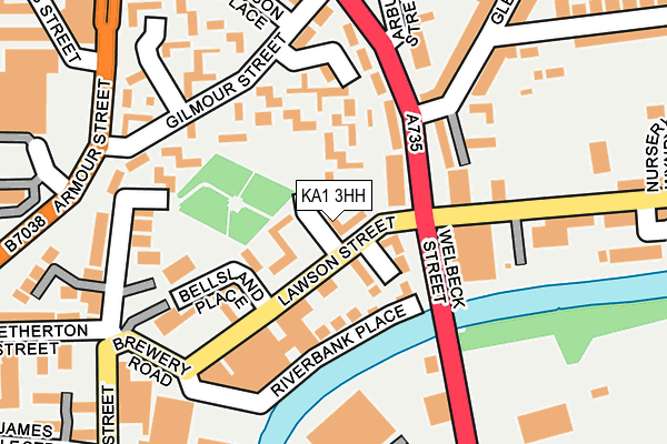 KA1 3HH map - OS OpenMap – Local (Ordnance Survey)