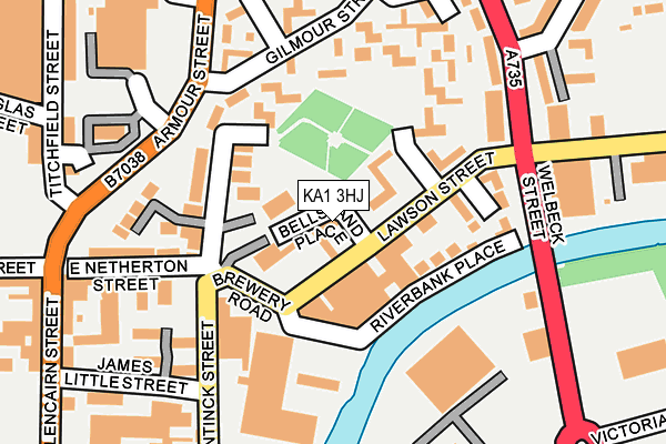 KA1 3HJ map - OS OpenMap – Local (Ordnance Survey)