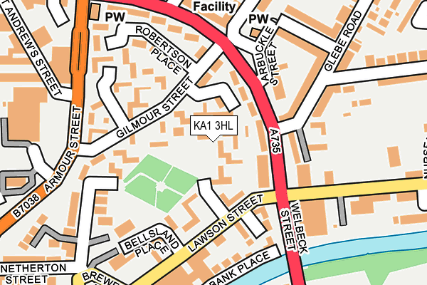 KA1 3HL map - OS OpenMap – Local (Ordnance Survey)